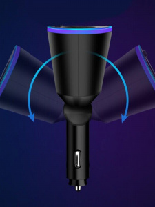 FM-модулятор трансмиттер автомобильный + разветвитель с Bluetooth TDS TS-CAF25
